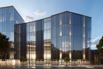 Obraz premium The Essence of Modern Building Practices. generative AI.