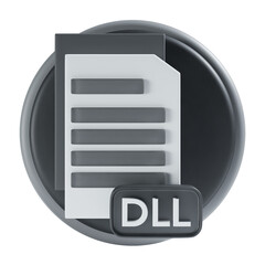 dll file icon with round background