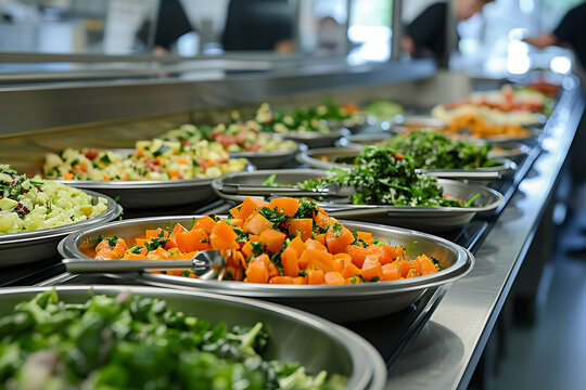 A zero-waste school cafeteria initiative focusing on eco-friendly practices, waste reduction strategies, and promoting a sustainable dining experience for students.