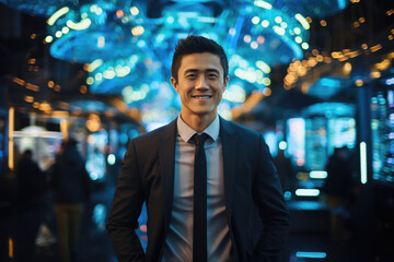Confident Asian Businessman with a Friendly Smile - 710712054