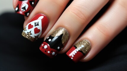 Beautiful manicure on female hands