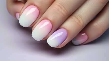 Beautiful manicure on female hands