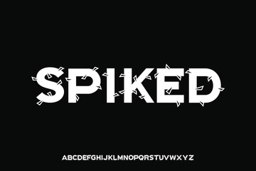 Display alphabet font vector design suitable for headline, poster, title, logo, album and more