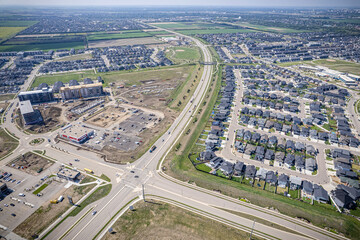 Aspen Ridge Neighborhood Aerial View in Saskatoon