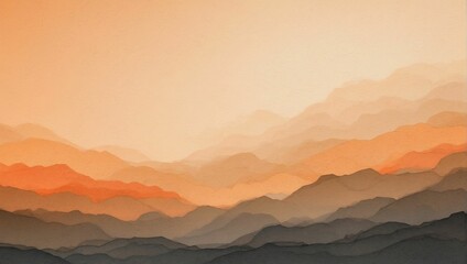 A simple noisy, grainy, gradient background, a mixture of Orange, Beige, and Charcoal. generative AI
