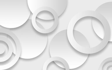 Abstract white background. Minimal geometric white light background abstract design.