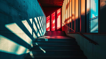 Bright abstract photo, where contrasts and color transitions form unique compositions