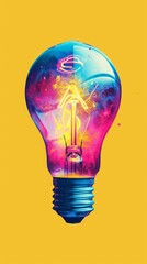 Light Bulb With Picture of a Person Inside - Illuminating Ideas and Innovation