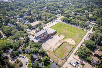 Caswell Hill Neighborhood Aerial View in Saskatoon