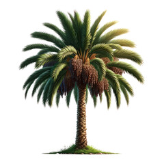 Date palm trees,Ramadan Begins Day, Png Clipart ,realistic illustration isolated on a transparent background