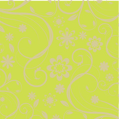 green floral background