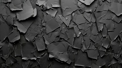 Black paper flake texture background   