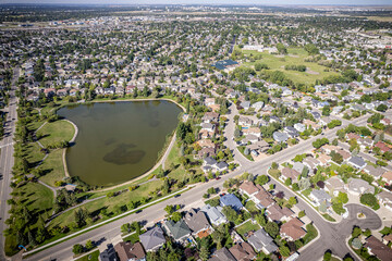 Erindale Neighborhood Aerial View in Saskatoon