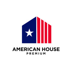 american star home house logo icon design template