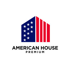 american star home house logo icon design template