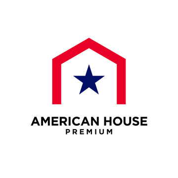 american star home house logo icon design template