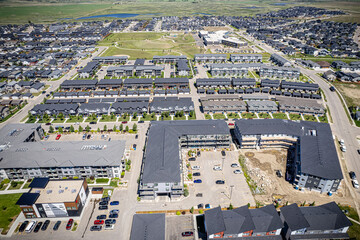Evergreen Neighborhood Aerial View in Saskatoon