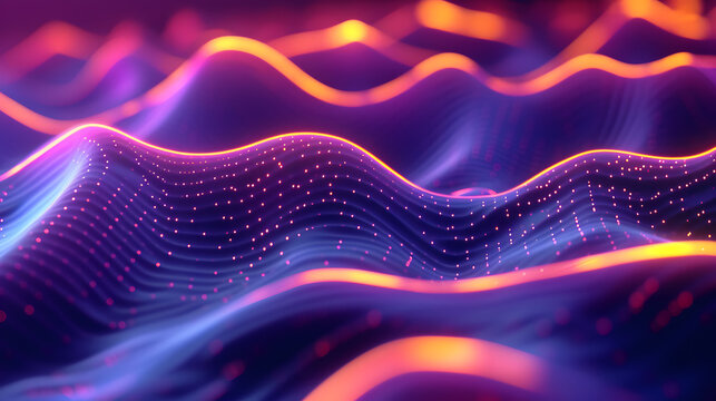 80s synthwave styled landscape with blue grid mountains arcade space planet canyon