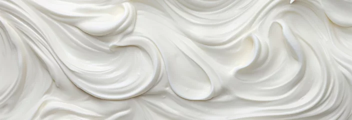 Fotobehang cream of white cream. texture © Daniel