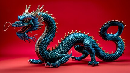 Fototapeta premium chinese dragon statue
