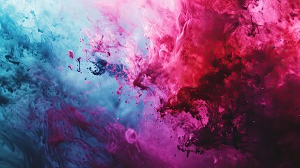 Colorful ink in water. Abstract background