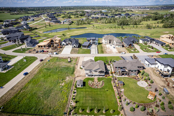 Greenbryre Neighborhood Aerial View in Saskatoon