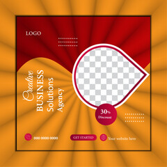 Business Social media poster design, Creative social media poster design .Modern social media poster design.