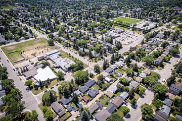 Obraz premium Haultain Neighborhood Aerial View in Saskatoon