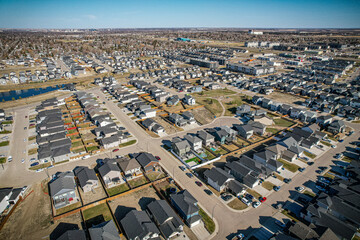 Kensington Neighborhood Aerial View in Saskatoon