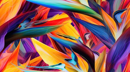  a painting of a bunch of colorful birds of paradise birds of paradise bird of paradise bird of paradise bird of paradise bird of paradise bird of paradise bird of paradise.