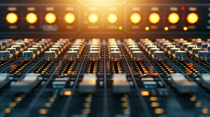Obraz premium audio mixing console