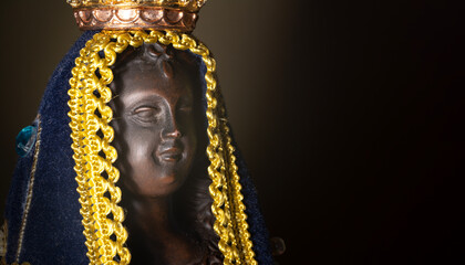 A santa imagem de Nossa Senhora da Conceição Aparecida, a padroeira do Brasil