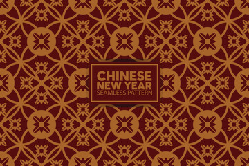 Chinese New Year 2024 modern art design in red and gold color for cover, card, poster, banner.