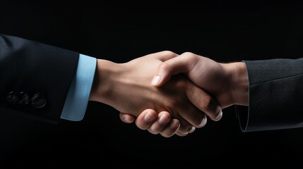 Successful Business Handshake Agreement - Professional Corporate Partnership and Teamwork Concept