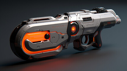 little mini laser pistol, small, sci - fi, space opera, realistic