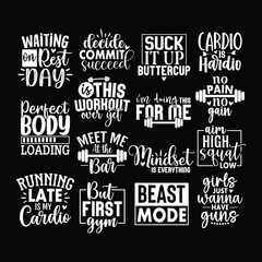 Workout svg design bundle