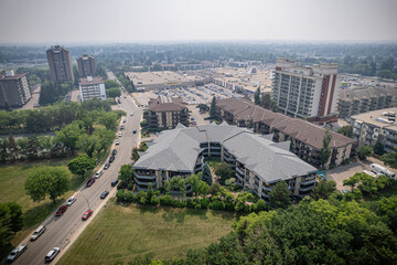 Nutana Suburban Centre Aerial View in Saskatoon