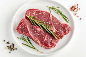 Fototapeta premium Sirloin Premium steak on white background