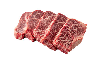 Fototapeta premium Wagyu beef premium on the transparent background