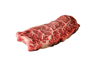 Obraz premium Wagyu beef steak on the transparent background