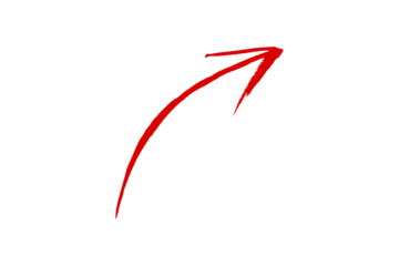 Red arrow marker isolated on background. Red arrow marker isolated png transparent. arrow mark hand drawn.Red arrows icon. Arrow drawn on white background
