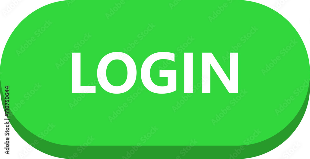 Sticker login button