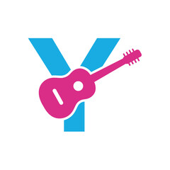 Gitter Logo combine with letter Y vector template