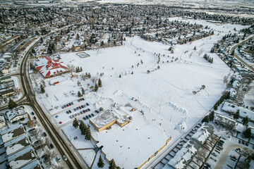 Silverwood Heights Neighborhood from Above - Saskatoon Aerial Insight