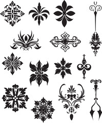 Fototapeta premium Black And White Damask Turkish Arabic Pattern ornament