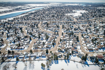 Silverwood Heights Neighborhood from Above - Saskatoon Aerial Insight