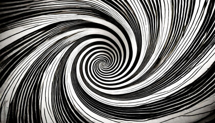Illusion art spiral background black white, art design