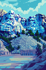 Rushmore Radiance - Ultradetailed Illustration for Banners, Covers, and More