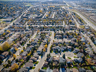 Silverwood Heights Neighborhood from Above - Saskatoon Aerial Insight