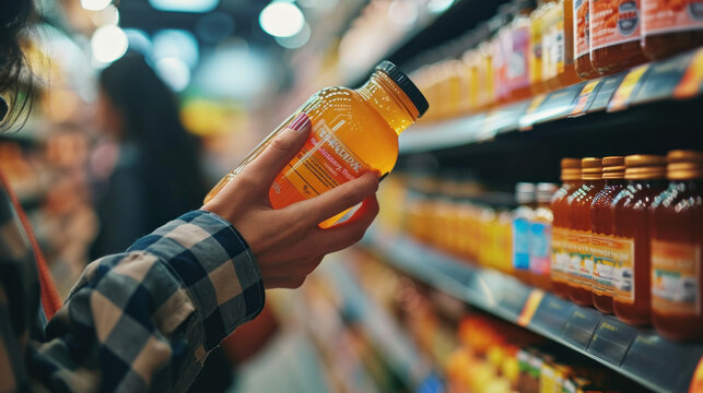 Pick up a jar of organic honey from the produce aisle and read the nutrition label on the bottle.